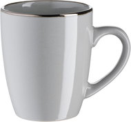 MÄSER Sada hrnků 6 ks 400 ml METALLIC RIM GREY - Hrnek