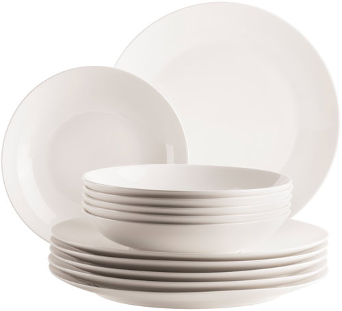 Mäser Dining set 12 pieces, white BELMIRA - Dish Set - Main image