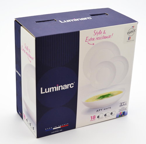 Mäser Dining set 18 pieces, white WHITE APY - Dish Set - Main image