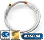 Mascom koaxiális kábel 7676-015W, F csatlakozó 1,5 m - Koax kábel