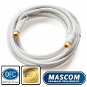 Mascom koaxiális kábel 7676-030W, F csatlakozó 3m - Koax kábel