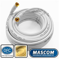 Mascom 7676-100W koaxiális kábel, F csatlakozó 10m - Koax kábel