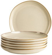 Mäser Set of dessert plates 22 cm 6 pcs, beige CORDELIA - Set of Plates