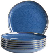 Mäser Set of shallow plates 27 cm 6 pcs, blue CORDELIA - Set of Plates