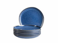 Mäser Set of dessert plates 22 cm 6 pcs, blue CORDELIA - Set of Plates