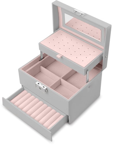 Massido Jewellery box MS - 704 grey - Jewellery Box - Main image