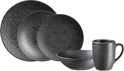 Mäser TRAD. TILES SCHWARZ Dining set 10 pcs - Dish Set - Main image