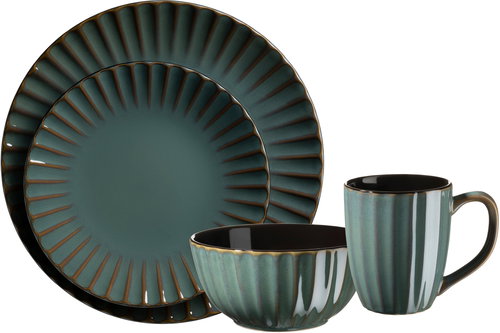 Mäser PETROL-BROWN CONFINO Étkészlet 16 db - Étkészlet - Fő fotó