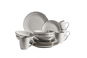 Mäser GREY METALLIC RIM Jídelní sada 16 ks - Dish Set