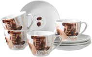 Set of Cups Mäser Sada šálků s podšálky na cappucino 4 ks 200 ml LATTE MACCHIATO - Sada šálků
