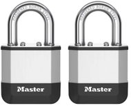 Master Lock Elite Laminated Padlock - PK1EURT - 45mm, 2 pcs / blister - Padlock