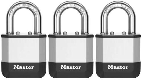 Master Lock Elite Laminated Padlock - PK1EURTRI - 45mm, 3 pcs / blister pack Main image Master Lock Elite Laminated Padlock - PK1EURTRI - 45mm, 3 pcs / blister pack - Padlock - Main image