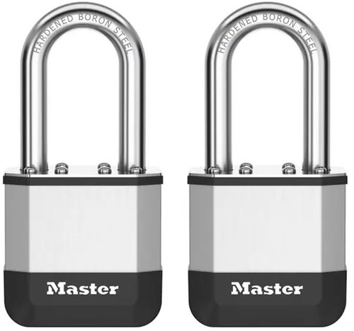 Master Lock Elite Laminated Padlock - PK1EURTLF - 45mm, 2 pcs / blister pack - Padlock - Main image