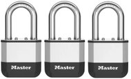 Master Lock Elite Laminated Padlock - PK5EURTRILF - 52 mm, 3 pcs / blister - Padlock