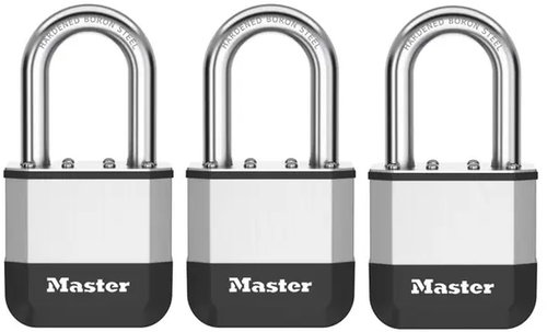 Master Lock Elite Laminated Padlock - PK5EURTRILF - 52 mm, 3 pcs / blister - Padlock - Main image