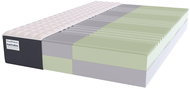 Matrace Eco organic natura, sendvič profil, 24 cm, 7 zón, potah 100% bavlna, 200 × 200cm - Matrace