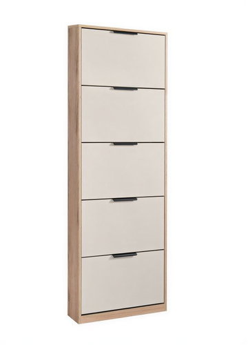 Matis Antechamber shoe rack 5V cashmere/canella - Shoe Rack - Main image
