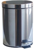 M. A. T. Group Waste bin - footed, 12l, round, stainless steel, with PH insert - Rubbish Bin