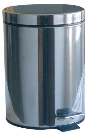M. A. T. Group Waste bin - 20l, round, stainless steel, with PH insert - Rubbish Bin - Main image