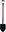 Pointed spade with handle, fibreglass