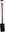 Square handled spade, fiberglass