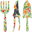 Set of garden tools, 3 pcs, decor, iron, Al