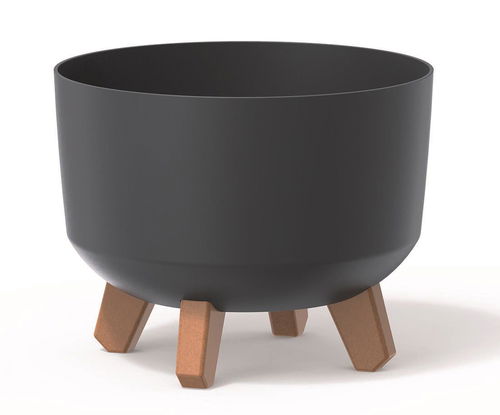 PROSPERPLAST Květináč GRACIA STANDART, 20 x 20 x 17.4 cm, antracit - Květináč - Hlavní obrázek