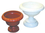 DK PLAST flower stand 34cm AMFORA, brown - Flower Stand