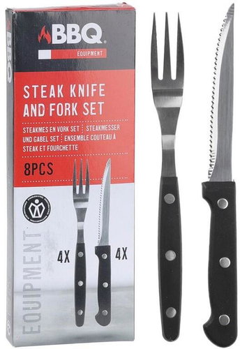 M.A.T. Group BBQ steak szett - rozsdamentes acél, PH nyél, 8db - Evőeszközkészlet - Fő fotó