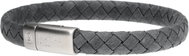 Matyas Hill Men's leather bracelet 21 cm fusion grey-blue - Bracelet