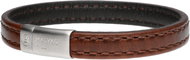 Matyas Hill Men's leather bracelet 19 cm craft brown - Bracelet