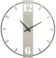 Mauro Ferretti Silvery wall clock, metal, white, 61 × 63 cm - Wall Clock