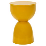 Mauro Ferretti Bedside table, YAO folding table, metal, 31 × 46 cm, yellow - Night Stand