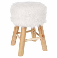 ATMOSPHERA S potahem z umělé kožešiny - Stool