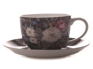 Maxwell & Williams Tasse mit Untertasse 250ml William Kilburn Midnight Blossom - Tasse