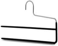 MAWA Metal non-slip trouser hangers KH duo black, 5 pcs - Hanger