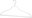 Hanger with Silhouette trouser bar, white, 10 pcs