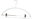 Anti-slip pant clip hangers Economic white, 5 pcs