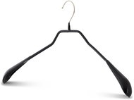 MAWA Kovové černé protiskluzové ramínko Bodyform s rozšířenými konci, 5 ks - Ramínko