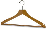 MAWA Profi wooden hanger with notches and trouser bar, natural - Hanger