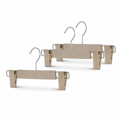 Mawa Eco C-cycle hanger with trouser clips, 3 pcs - Hanger - Main image