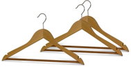 Mawa Ergonomic wooden Business hanger with trouser bar and notches, 3 pcs - Hanger