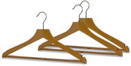 Mawa Profi wooden hanger with notches and trouser bar, 3 pcs - Hanger