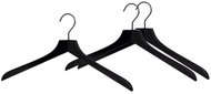 Mawa Ergonomic wooden hanger All in black, 3 pcs - Hanger