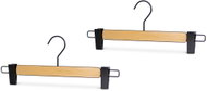 Mawa Loft wooden hanger with trouser clips, 2 pcs - Hanger