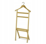 MAWA Mute dress servant with hook for hanging in wardrobe, natural - Clothes Hanger