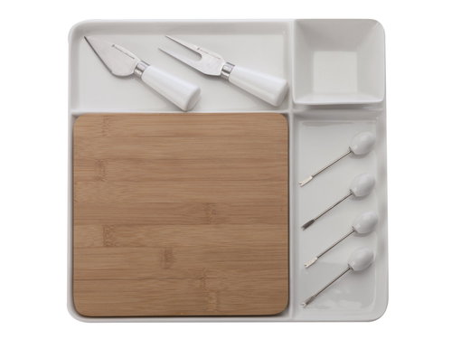 Maxwell & Williams BAMBOO Porzellan Speiseset / Bambus Servierset 9-teilig - Geschirrset - Hauptbild