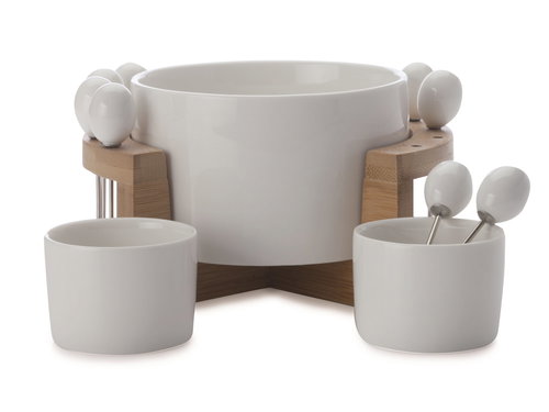 Maxwell & Williams WHITE BASICS BAMBOO 12pcs set for olives - Dish Set - Main image