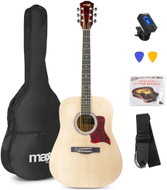 MAX music SoloJam Set westernové akustické kytary a příslušenství, natural - Acoustic Guitar