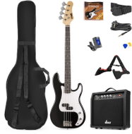 MAX music GigKit Bass Guitar Pack Black - Bass Guitar